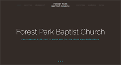 Desktop Screenshot of forestparkbaptist.com